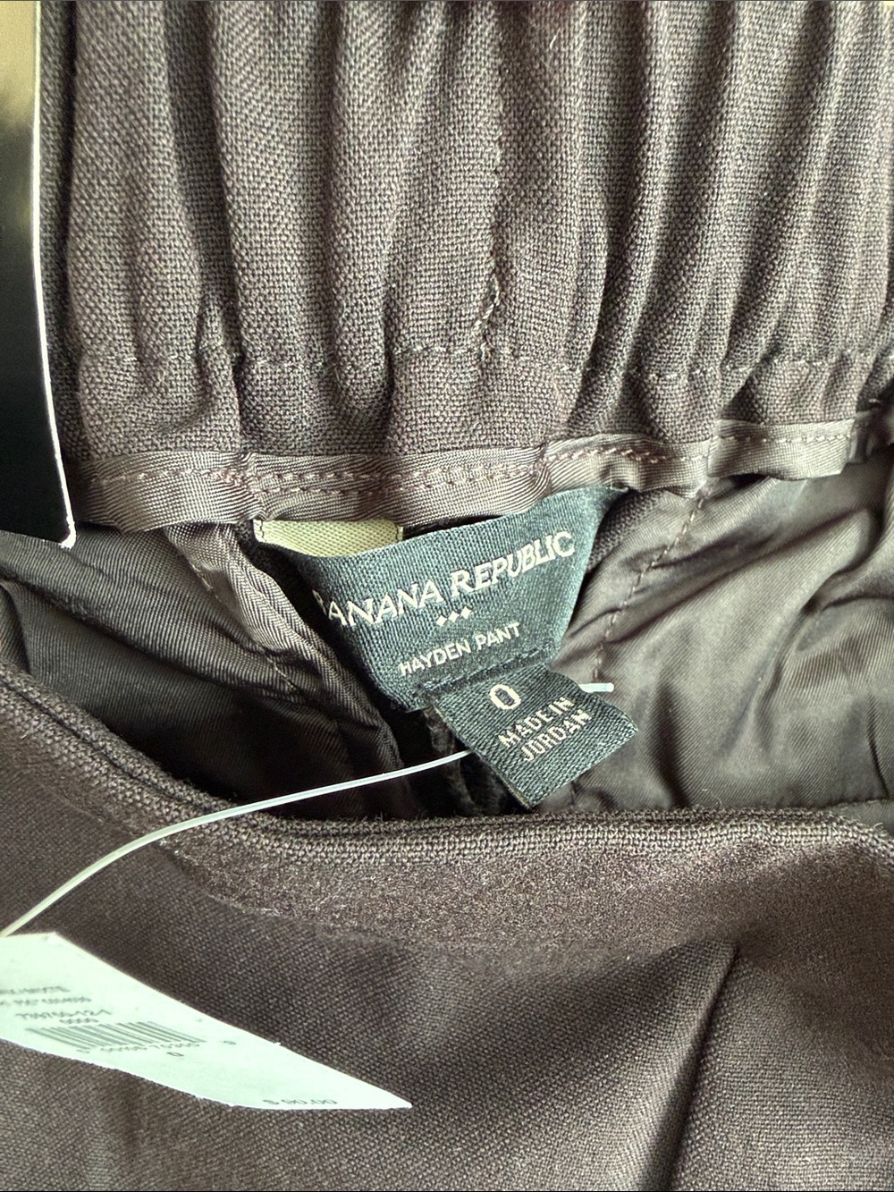 NWT Banana Republic Dark Brown Hayden Dress Pants - Picture 8 of 12